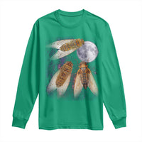 Funny 3 Cicadas Concert Fest Moon Cicada Reunion Long Sleeve Shirt