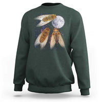 Funny 3 Cicadas Concert Fest Moon Cicada Reunion Sweatshirt