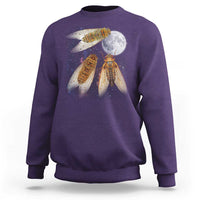 Funny 3 Cicadas Concert Fest Moon Cicada Reunion Sweatshirt