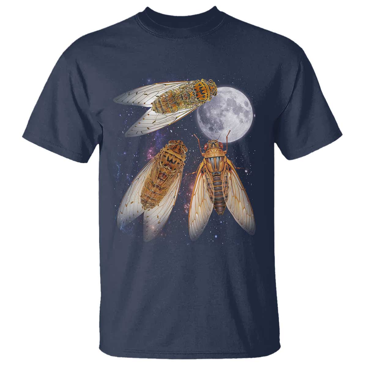 Funny 3 Cicadas Concert Fest Moon Cicada Reunion T Shirt