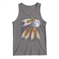Funny 3 Cicadas Concert Fest Moon Cicada Reunion Tank Top
