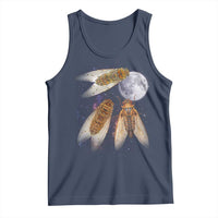 Funny 3 Cicadas Concert Fest Moon Cicada Reunion Tank Top