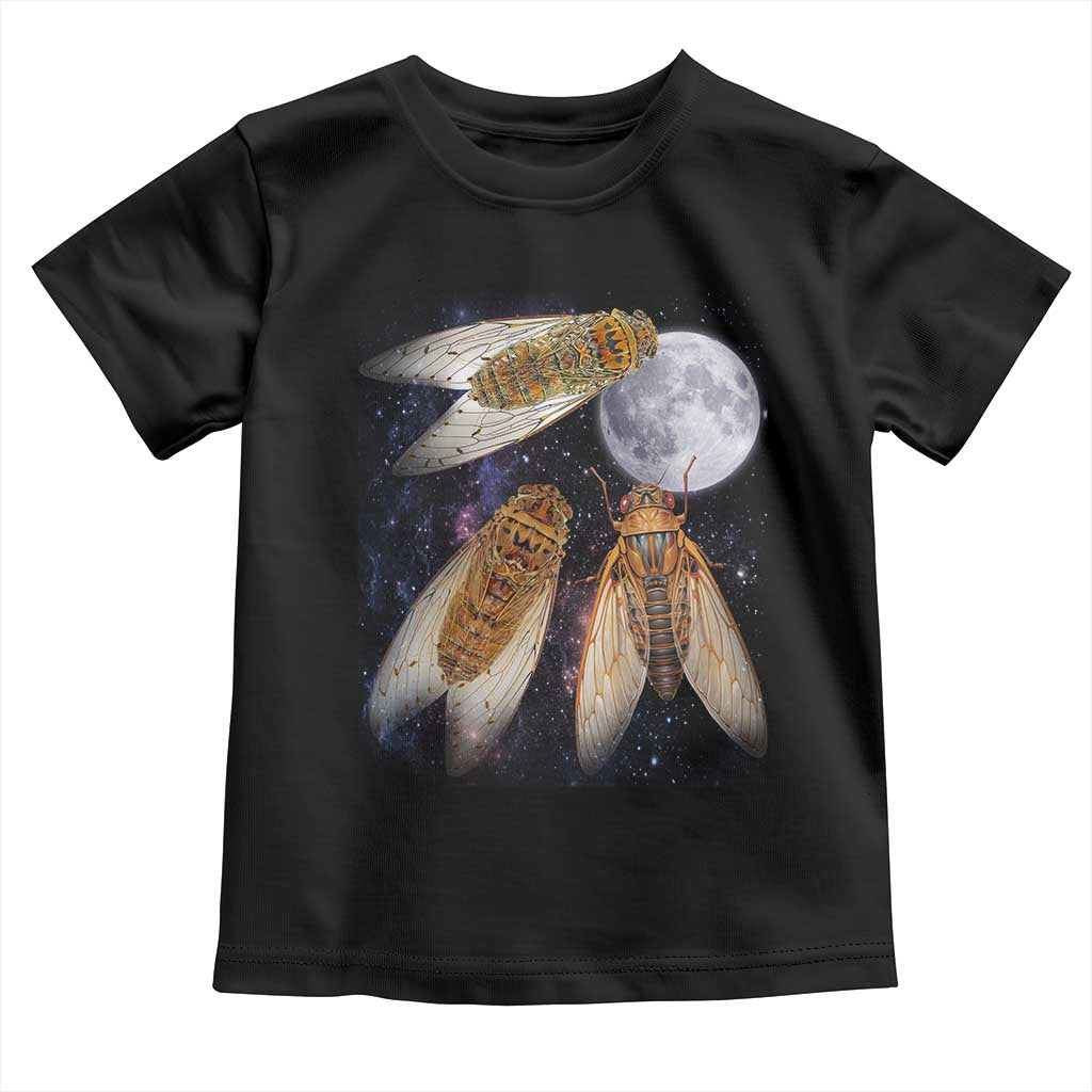 Funny 3 Cicadas Concert Fest Moon Cicada Reunion Toddler T Shirt