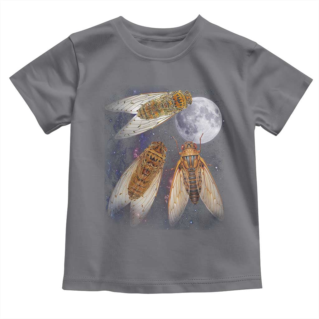 Funny 3 Cicadas Concert Fest Moon Cicada Reunion Toddler T Shirt