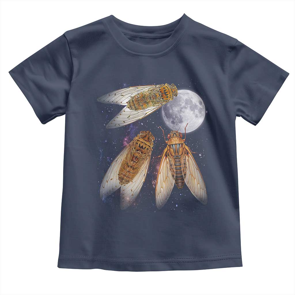 Funny 3 Cicadas Concert Fest Moon Cicada Reunion Toddler T Shirt