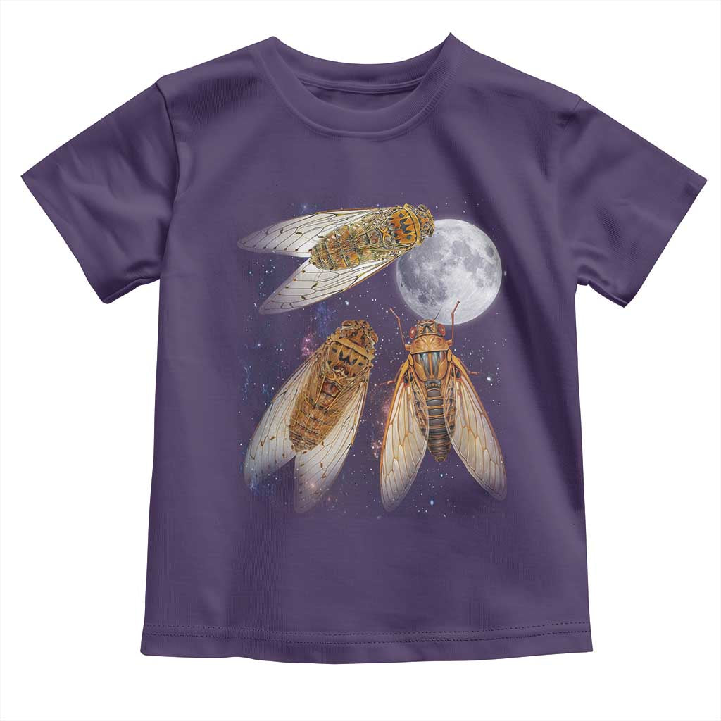 Funny 3 Cicadas Concert Fest Moon Cicada Reunion Toddler T Shirt