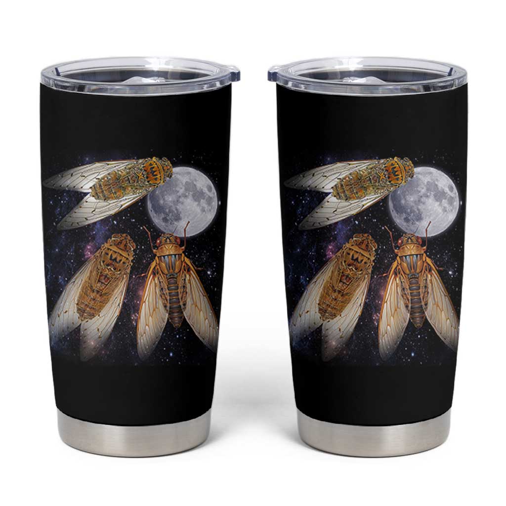 Funny 3 Cicadas Concert Fest Moon Cicada Reunion Tumbler Cup