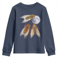 Funny 3 Cicadas Concert Fest Moon Cicada Reunion Youth Sweatshirt