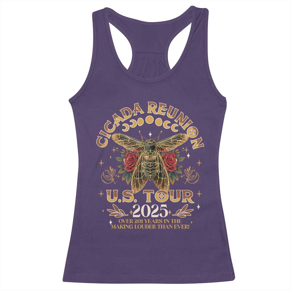 Funny Cicada Reunion US Tour 2025 Racerback Tank Top Over 201 Years In The Making Louder Than Ever