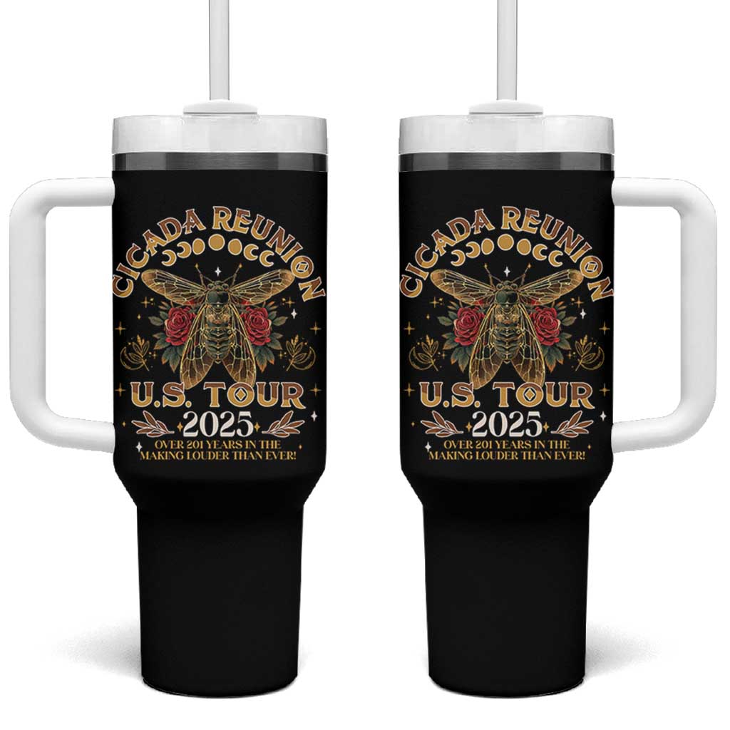 Funny Cicada Reunion US Tour 2025 Tumbler With Handle Over 201 Years In The Making Louder Than Ever