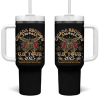 Funny Cicada Reunion US Tour 2025 Tumbler With Handle Over 201 Years In The Making Louder Than Ever