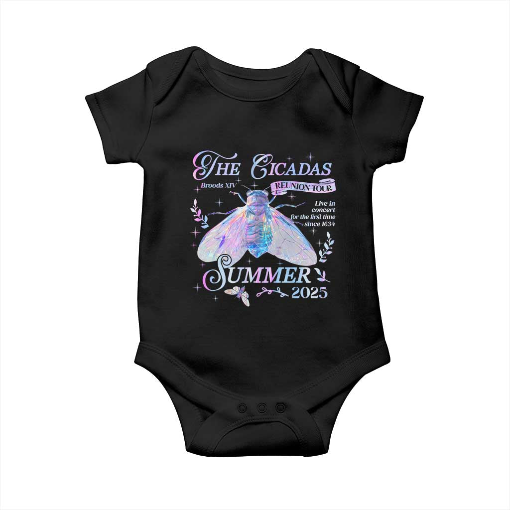 The Cicadas Brood XIV Reunion Tour Summer 2025 Baby Onesie Live In Concert For The First Time Since 1634
