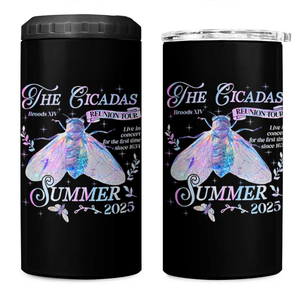 The Cicadas Brood XIV Reunion Tour Summer 2025 4 in 1 Can Cooler Tumbler Live In Concert For The First Time Since 1634