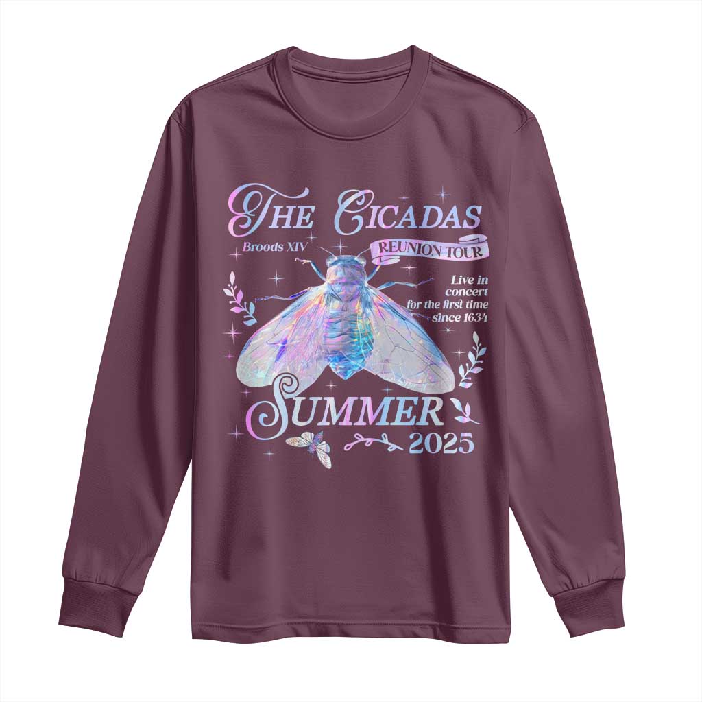 The Cicadas Brood XIV Reunion Tour Summer 2025 Long Sleeve Shirt Live In Concert For The First Time Since 1634
