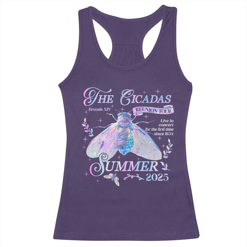 The Cicadas Brood XIV Reunion Tour Summer 2025 Racerback Tank Top Live In Concert For The First Time Since 1634