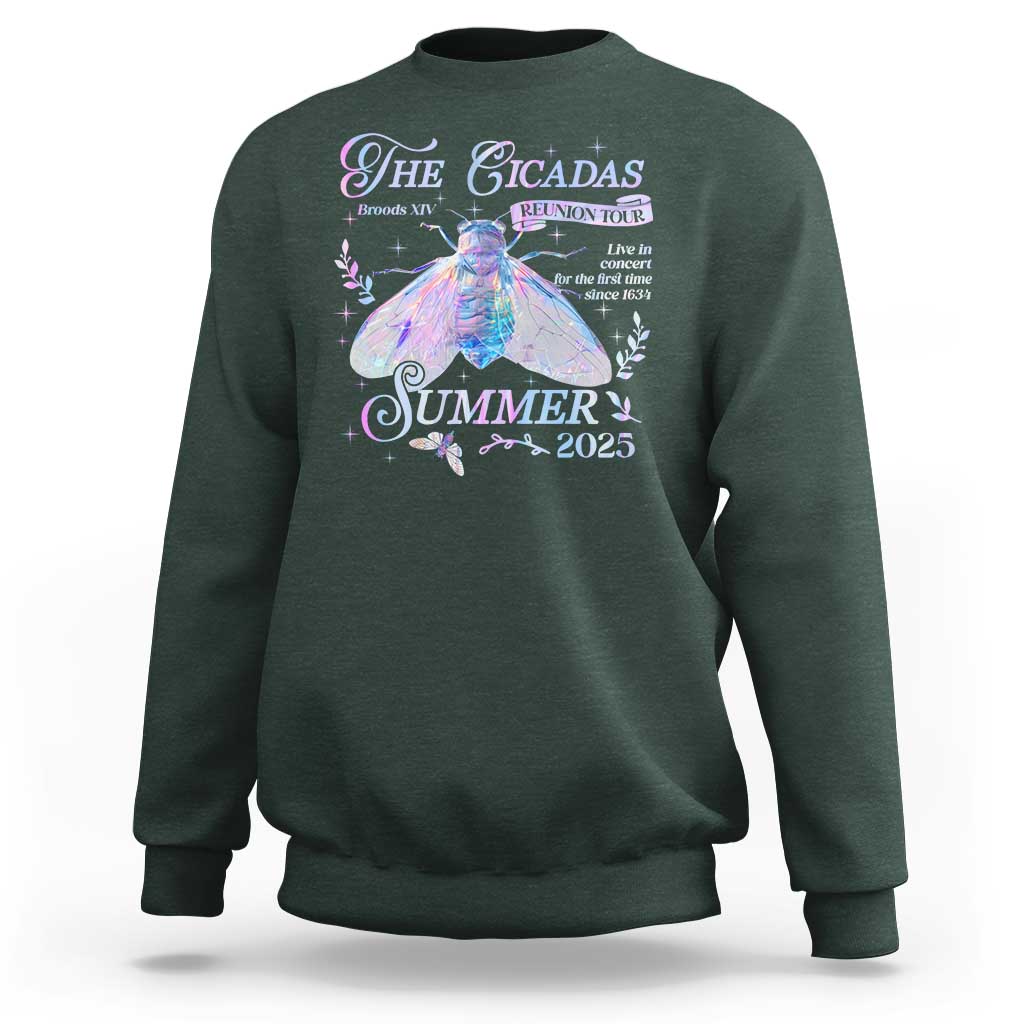 The Cicadas Brood XIV Reunion Tour Summer 2025 Sweatshirt Live In Concert For The First Time Since 1634