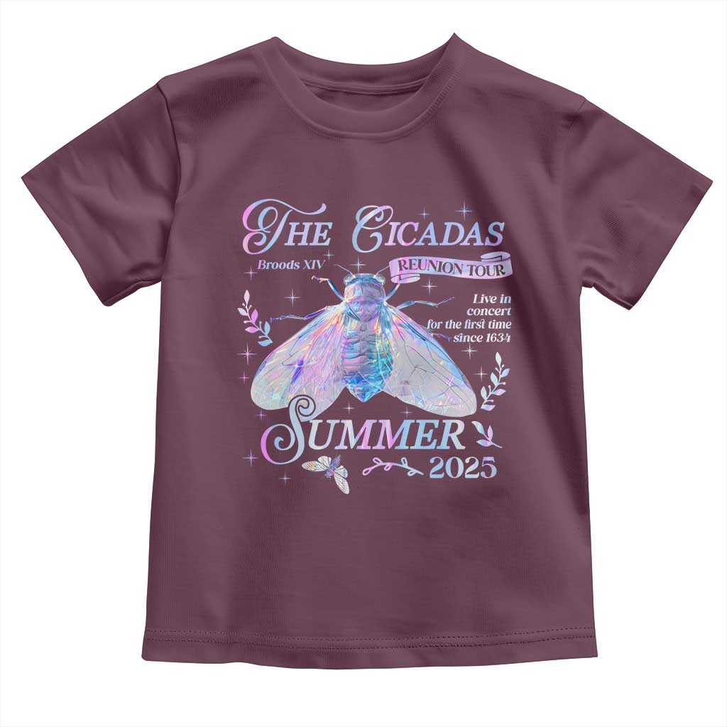The Cicadas Brood XIV Reunion Tour Summer 2025 Toddler T Shirt Live In Concert For The First Time Since 1634