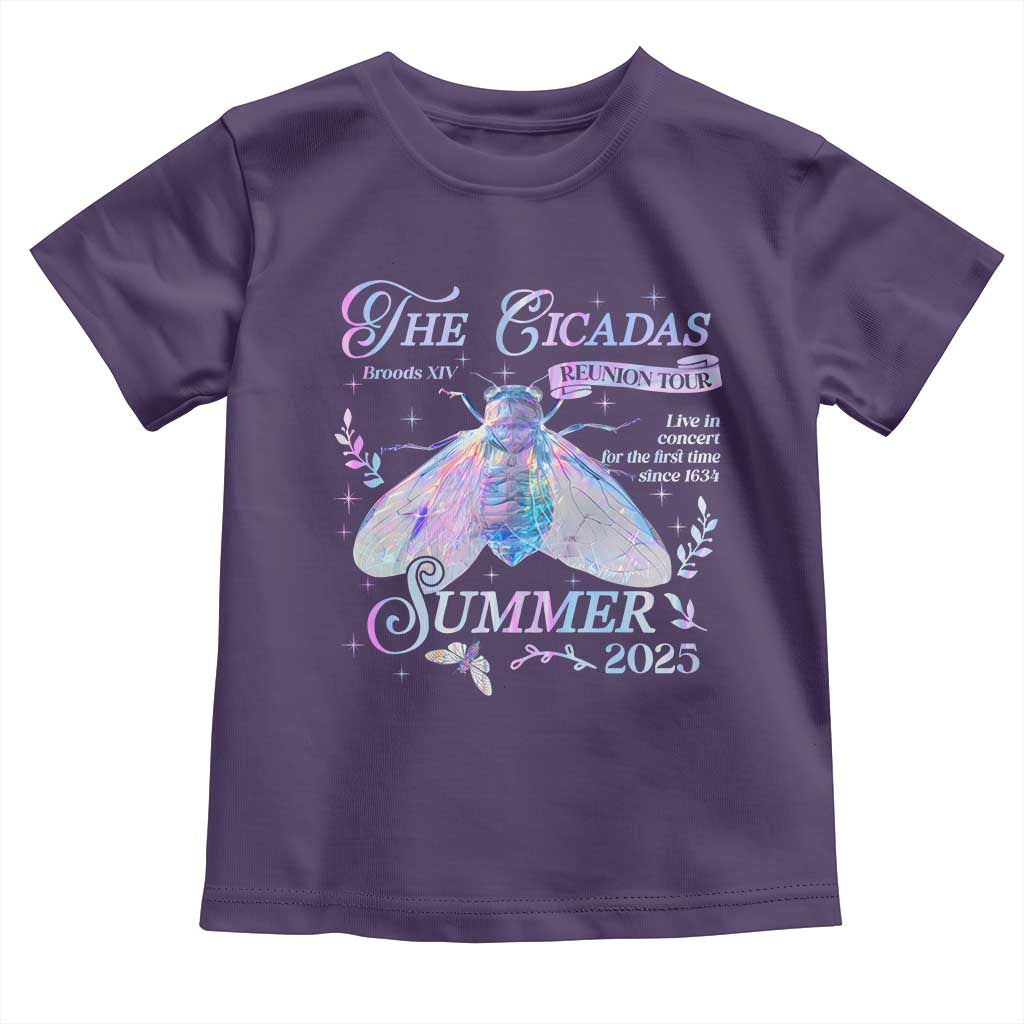 The Cicadas Brood XIV Reunion Tour Summer 2025 Toddler T Shirt Live In Concert For The First Time Since 1634
