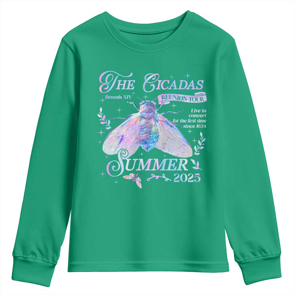 The Cicadas Brood XIV Reunion Tour Summer 2025 Youth Sweatshirt Live In Concert For The First Time Since 1634