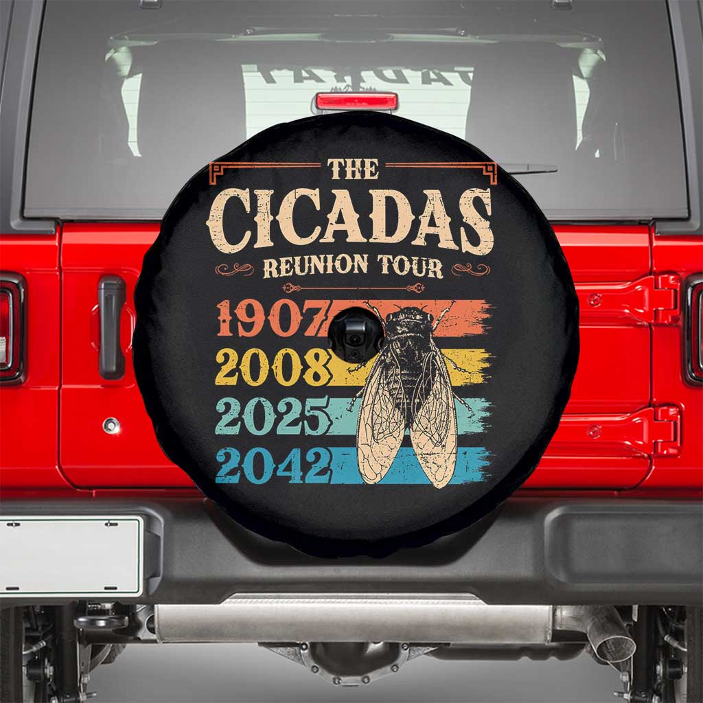 Funny Cicada Brood XIV 2025 Spare Tire Cover Periodical Cicada Tour 1907 2008 2042