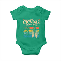 Funny Cicada Brood XIV 2025 Baby Onesie Periodical Cicada Tour 1907 2008 2042
