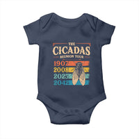 Funny Cicada Brood XIV 2025 Baby Onesie Periodical Cicada Tour 1907 2008 2042