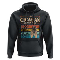 Funny Cicada Brood XIV 2025 Hoodie Periodical Cicada Tour 1907 2008 2042
