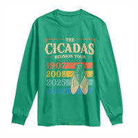 Funny Cicada Brood XIV 2025 Long Sleeve Shirt Periodical Cicada Tour 1907 2008 2042