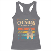 Funny Cicada Brood XIV 2025 Racerback Tank Top Periodical Cicada Tour 1907 2008 2042