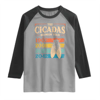 Funny Cicada Brood XIV 2025 Raglan Shirt Periodical Cicada Tour 1907 2008 2042