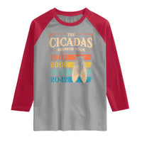 Funny Cicada Brood XIV 2025 Raglan Shirt Periodical Cicada Tour 1907 2008 2042