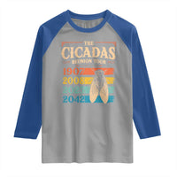 Funny Cicada Brood XIV 2025 Raglan Shirt Periodical Cicada Tour 1907 2008 2042