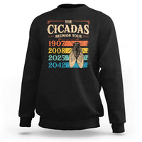 Funny Cicada Brood XIV 2025 Sweatshirt Periodical Cicada Tour 1907 2008 2042