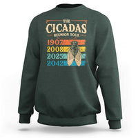 Funny Cicada Brood XIV 2025 Sweatshirt Periodical Cicada Tour 1907 2008 2042