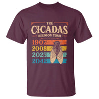 Funny Cicada Brood XIV 2025 T Shirt Periodical Cicada Tour 1907 2008 2042