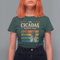 Funny Cicada Brood XIV 2025 T Shirt For Women Periodical Cicada Tour 1907 2008 2042