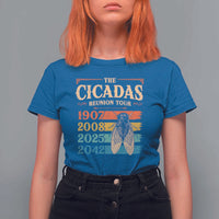 Funny Cicada Brood XIV 2025 T Shirt For Women Periodical Cicada Tour 1907 2008 2042