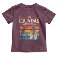 Funny Cicada Brood XIV 2025 Toddler T Shirt Periodical Cicada Tour 1907 2008 2042