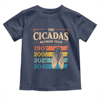 Funny Cicada Brood XIV 2025 Toddler T Shirt Periodical Cicada Tour 1907 2008 2042
