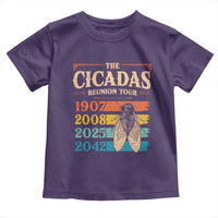 Funny Cicada Brood XIV 2025 Toddler T Shirt Periodical Cicada Tour 1907 2008 2042