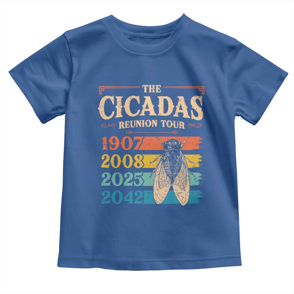 Funny Cicada Brood XIV 2025 Toddler T Shirt Periodical Cicada Tour 1907 2008 2042