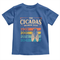 Funny Cicada Brood XIV 2025 Toddler T Shirt Periodical Cicada Tour 1907 2008 2042