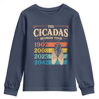 Funny Cicada Brood XIV 2025 Youth Sweatshirt Periodical Cicada Tour 1907 2008 2042