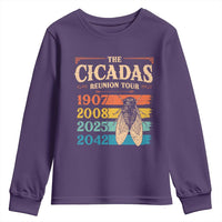 Funny Cicada Brood XIV 2025 Youth Sweatshirt Periodical Cicada Tour 1907 2008 2042