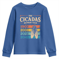 Funny Cicada Brood XIV 2025 Youth Sweatshirt Periodical Cicada Tour 1907 2008 2042