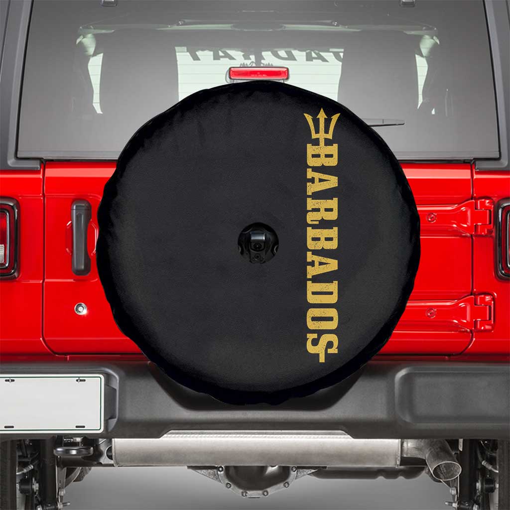 Funny Bajan Pride Barbados Trident Spare Tire Cover