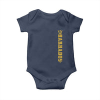 Funny Bajan Pride Barbados Trident Baby Onesie
