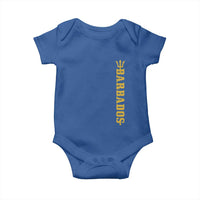 Funny Bajan Pride Barbados Trident Baby Onesie