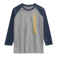Funny Bajan Pride Barbados Trident Raglan Shirt