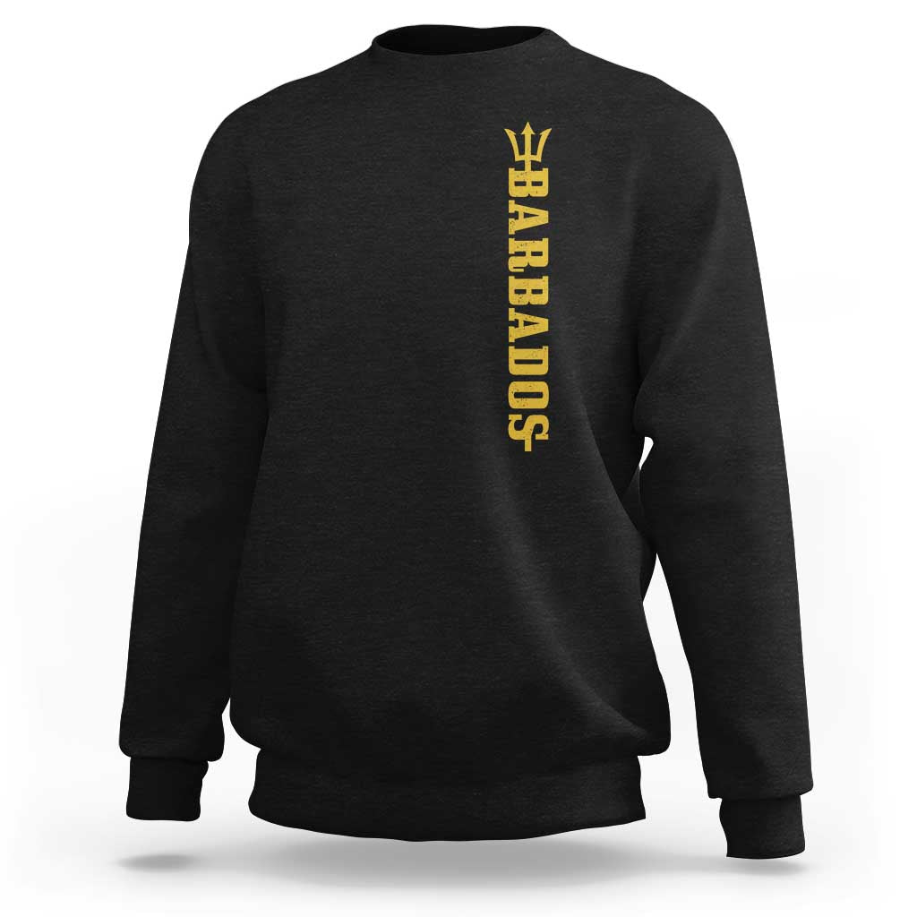 Funny Bajan Pride Barbados Trident Sweatshirt